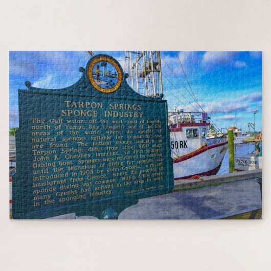 Tarpon Springs Florida Puzzle (Horizontal)