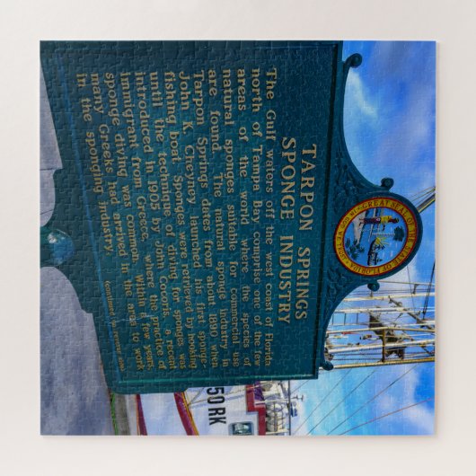 Tarpon Springs Florida Puzzle (Horizontal)