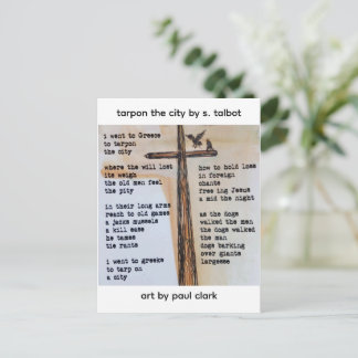 Tarpon The City Art Poetry Postcard Postkarte