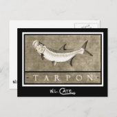 Tarpon Vintag Black & White Postkarten (Vorne/Hinten)