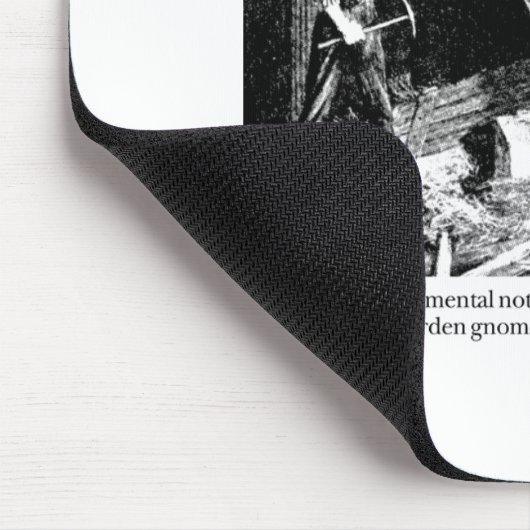 Tarquin und der GartenGnome Mousepad (Ecke)