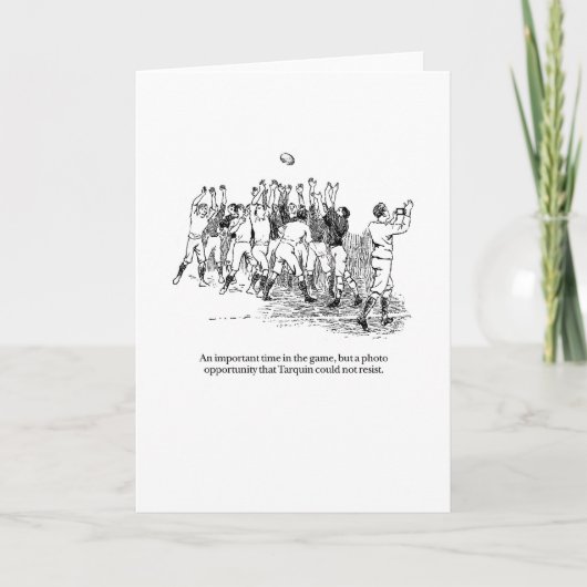 Tarquin und die Foto-Gelegenheit Karte (Vorderseite)