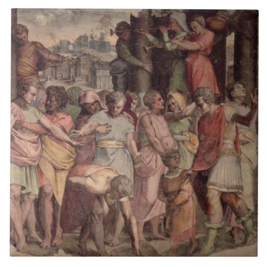 Tarquinius das stolze, den Tempel von Jupite Fliese (Vorderseite)