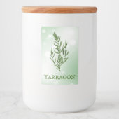 Tarragon Herbs Label Lebensmitteletikett (Vorderseite)