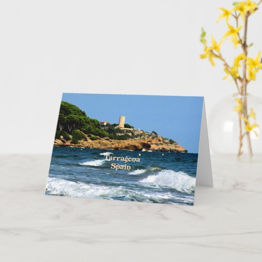 Tarragona, Spanien landschaftlich Karte (Gelbe Blume)