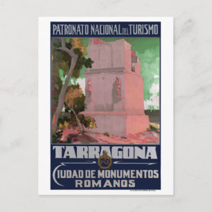 Tarragona Spanien Vintage-Reiseposter Restauriert Postkarte