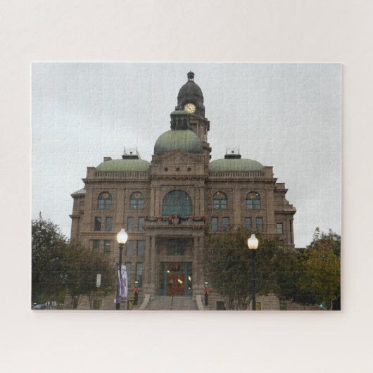 Tarrant County Courthouse Südwestseite N Houston Puzzle (Horizontal)