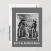 Tarred & Feathered Verräter Postkarte (Vorne/Hinten)