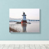 Tarrytown Lighthouse, New York Canvas Print Leinwanddruck (Insitu (Holzboden))