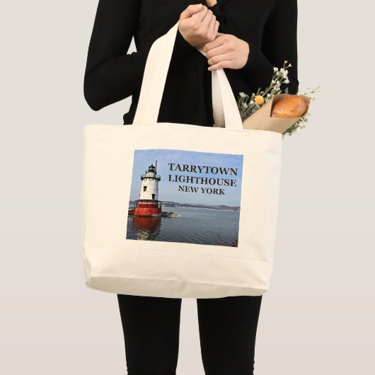 Tarrytown Lighthouse, New York Jumbo Tote Bag Jumbo Stoffbeutel (Vorderseite (Produkt))