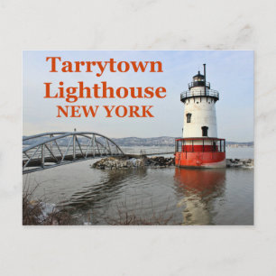 Tarrytown Lighthouse, New York Postcard Postkarte