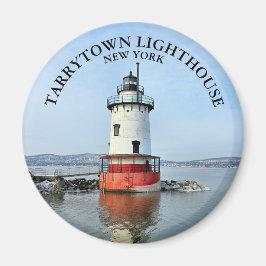 Tarrytown Lighthouse, New York Round Magnet
