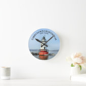 Tarrytown Lighthouse, New York Round Wall Clock Runde Wanduhr (Zuhause)