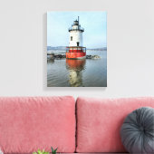 Tarrytown Lighthouse New York Wrapped Canvas Print Leinwanddruck (Insitu (Wohnzimmer))
