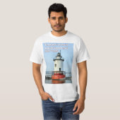 Tarrytown Lighthouse, New Yorker T - Shirt (Vorne ganz)