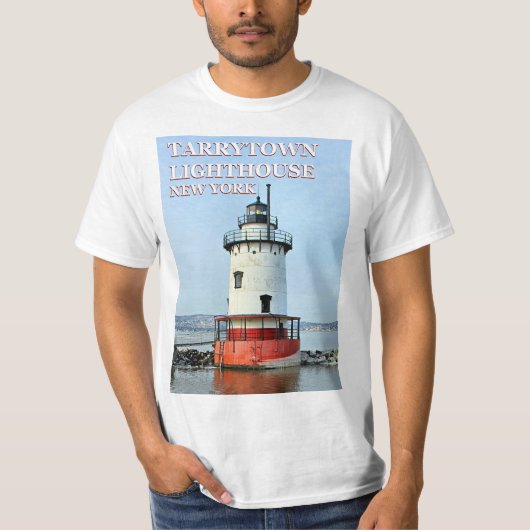 Tarrytown Lighthouse, New Yorker T - Shirt (Vorderseite)