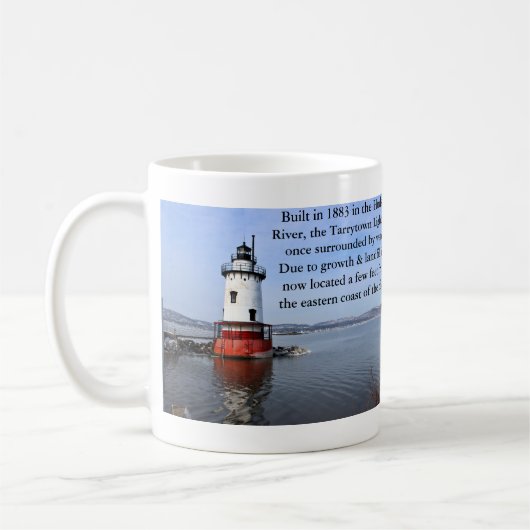 Tarrytown Lighthouse, New Yorker Tasse (Links)