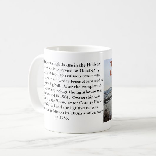 Tarrytown Lighthouse, New Yorker Tasse (Vorderseite Links)