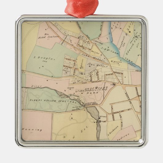 Tarrytown, N Tarrytown, New York Ornament Aus Metall (Vorne)