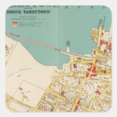 Tarrytown, N Tarrytown Quadratischer Aufkleber (Vorderseite)