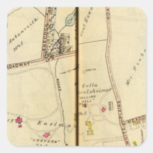 Tarrytown, New York 2 Quadratischer Aufkleber