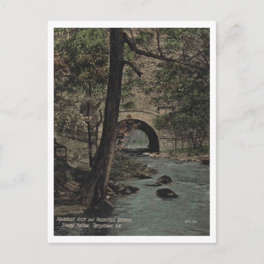 Tarrytown NY Aqueduct Arch 1910 Vintag Postkarte (Vorderseite)