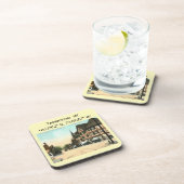 Tarrytown NY Map koordiniert Vintagen Stil Getränkeuntersetzer (Rechte Seite)