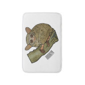 Tarsier Cartoon Illustration Badematte (Vorderseite Vertikal)