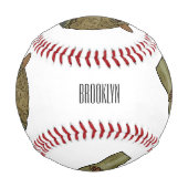 Tarsier Cartoon Illustration Baseball (Rückseite)