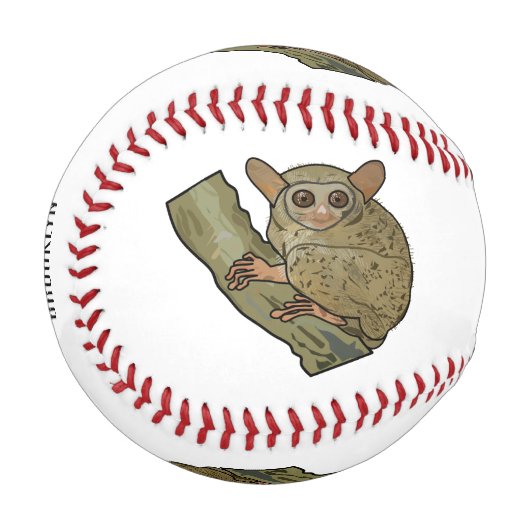 Tarsier Cartoon Illustration Baseball (Vorderseite Links)