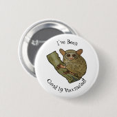 Tarsier Cartoon Illustration Button (Vorne & Hinten)
