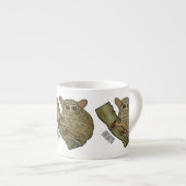 Tarsier Cartoon Illustration Espressotasse (Vorderseite Rechts)
