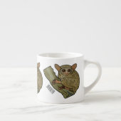Tarsier Cartoon Illustration Espressotasse (Rechts)