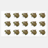Tarsier Cartoon Illustration Etiketten (Blatt)