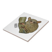 Tarsier Cartoon Illustration Fliese (Seite)