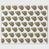 Tarsier Cartoon Illustration Geschenkpapier (Flach)