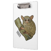 Tarsier Cartoon Illustration Klemmbrett (Links)
