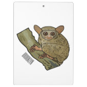 Tarsier Cartoon Illustration Klemmbrett (Rückseite)