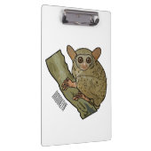 Tarsier Cartoon Illustration Klemmbrett (Rechts)