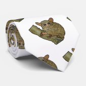 Tarsier Cartoon Illustration Krawatte (Gerollt)