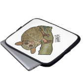 Tarsier Cartoon Illustration Laptopschutzhülle (Vorne Knopf)