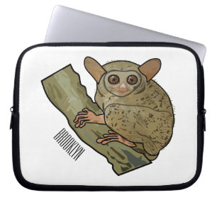 Tarsier Cartoon Illustration Laptopschutzhülle