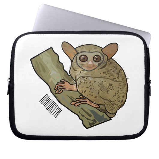 Tarsier Cartoon Illustration Laptopschutzhülle (Vorderseite)