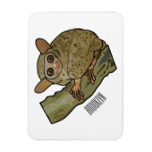 Tarsier Cartoon Illustration Magnet (Vertikal)