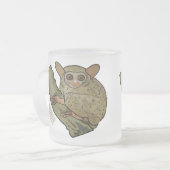 Tarsier Cartoon Illustration Mattglastasse (Vorderseite Links)
