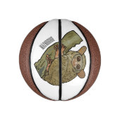 Tarsier Cartoon Illustration Mini Basketball (Vertikal)