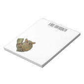 Tarsier Cartoon Illustration Notizblock (Rotiert)