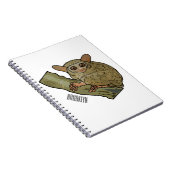 Tarsier Cartoon Illustration Notizblock (Rechte Seite)