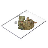 Tarsier Cartoon Illustration Notizblock (Linke Seite)