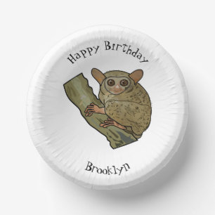 Tarsier Cartoon Illustration Pappteller